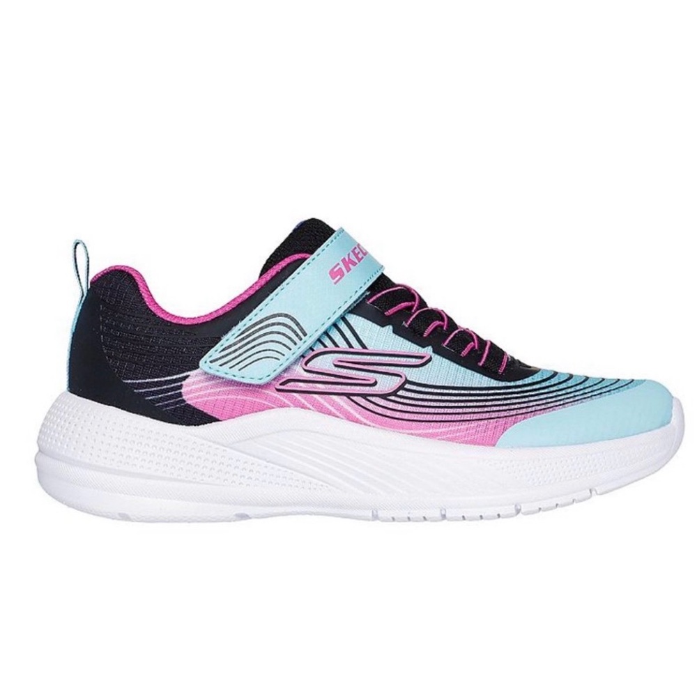 Skechers Microspec Advance Sneakers Girls Size 2  Aqua/ Purple